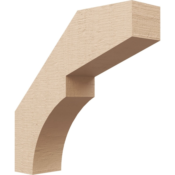 Ekena Millwork 3-inch W x 12-inch D x 12-inch H Monterey Rough Cedar Woodgrain TimberThane Knee Brace, Primed BRCUR03X12X12MONRCPR - main